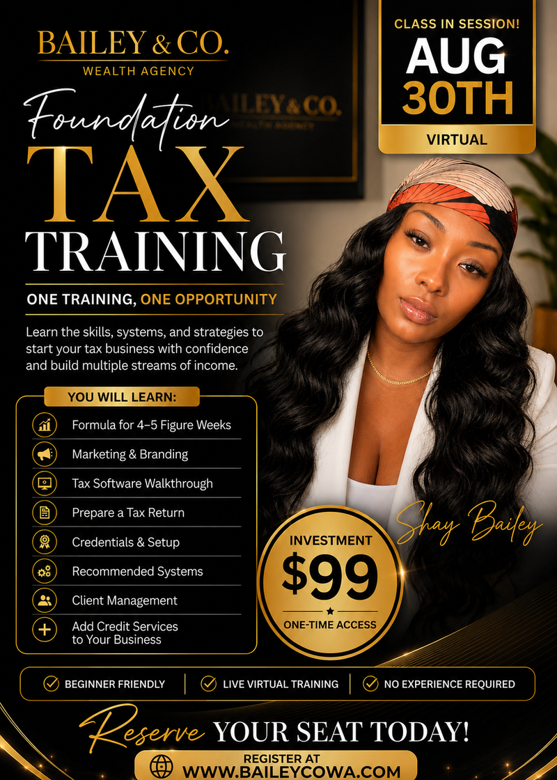 Let's Talk Taxes - Foundation Tax Training